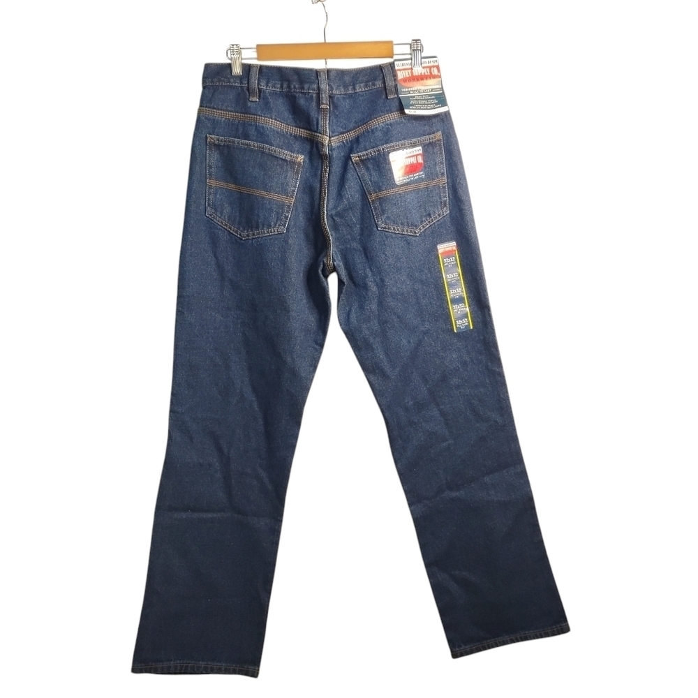 Mission Ridge 32X32 Men's Blue Straight Leg Jeans Sz 32X32 NWT - Picture 2 of 9